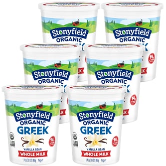 Stonyfield Organic Whole Milk Probiotic Yogurt, Vanilla