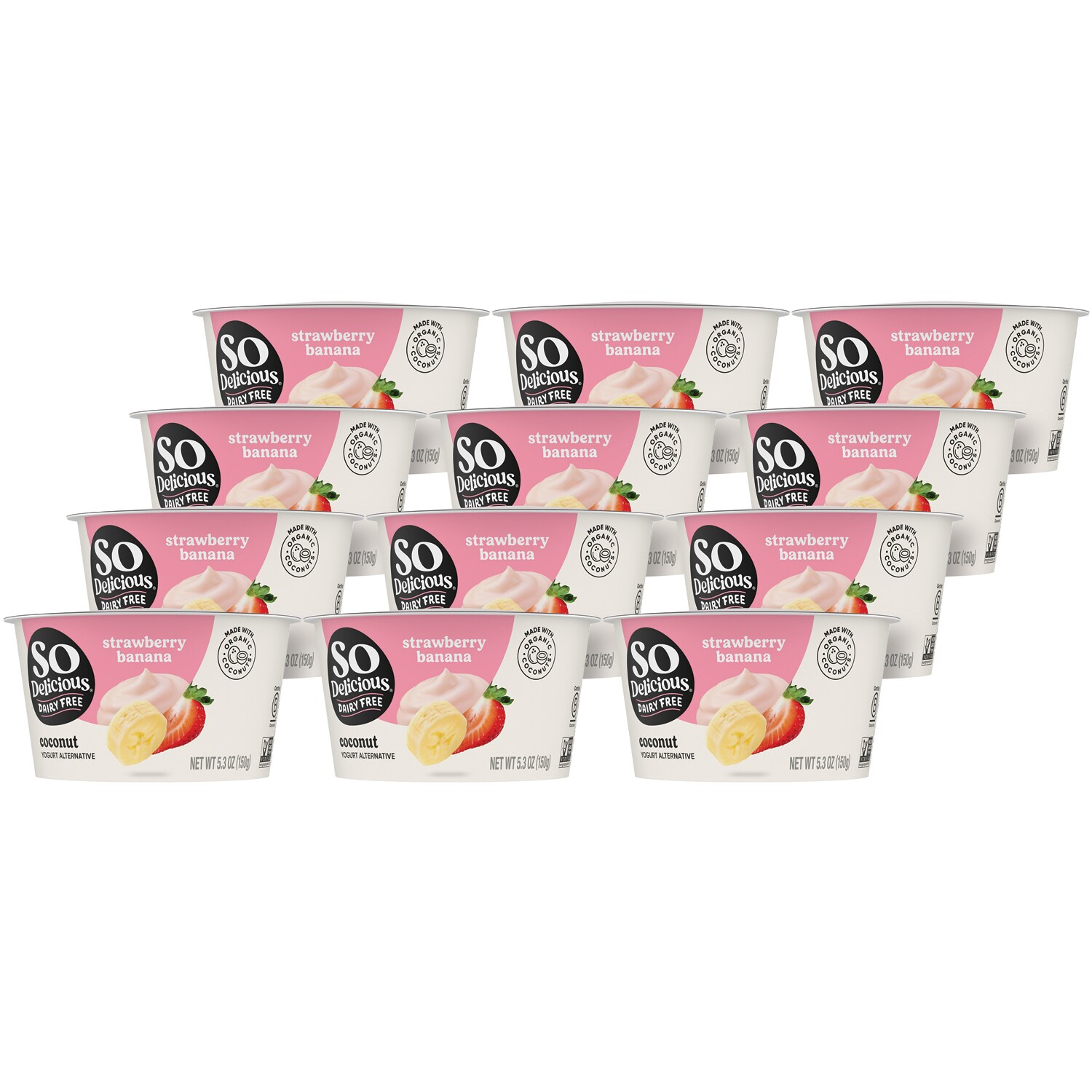 So Delicious Dairy Free Coconutmilk Yogurt Alternative, Strawberry Banana