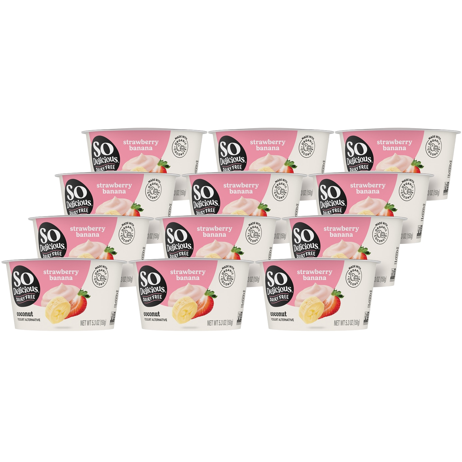 So Delicious Dairy Free Coconutmilk Yogurt Alternative, Strawberry Banana
