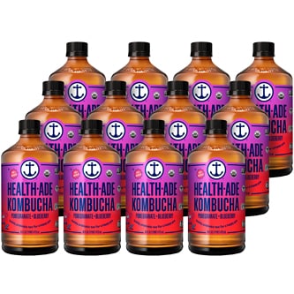 Health-Ade Kombucha, Pomegranate Blueberry, Glass Bottles