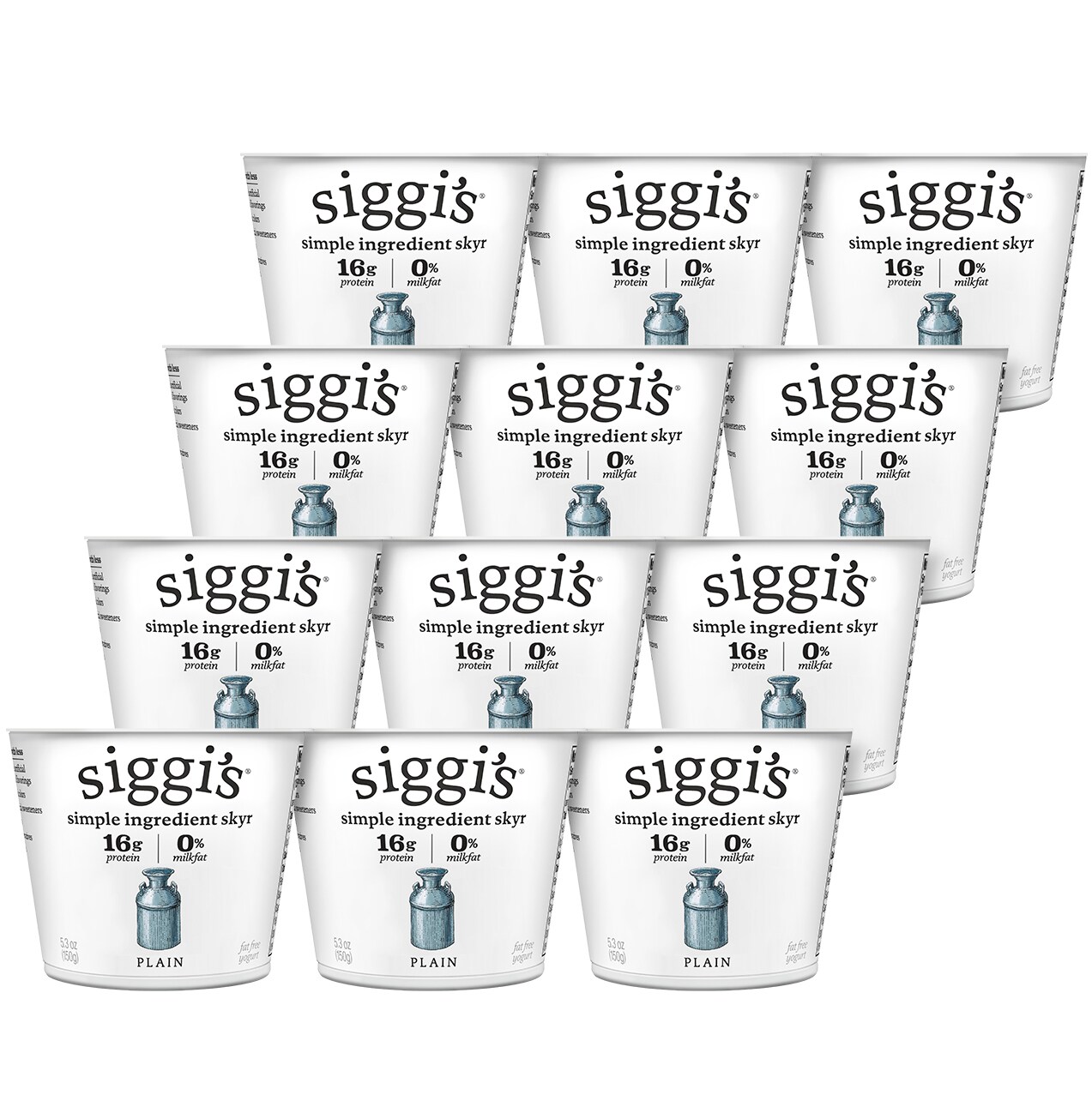 Siggi's Skyr Icelandic-Style Strained Non-Fat Yogurt, Plain