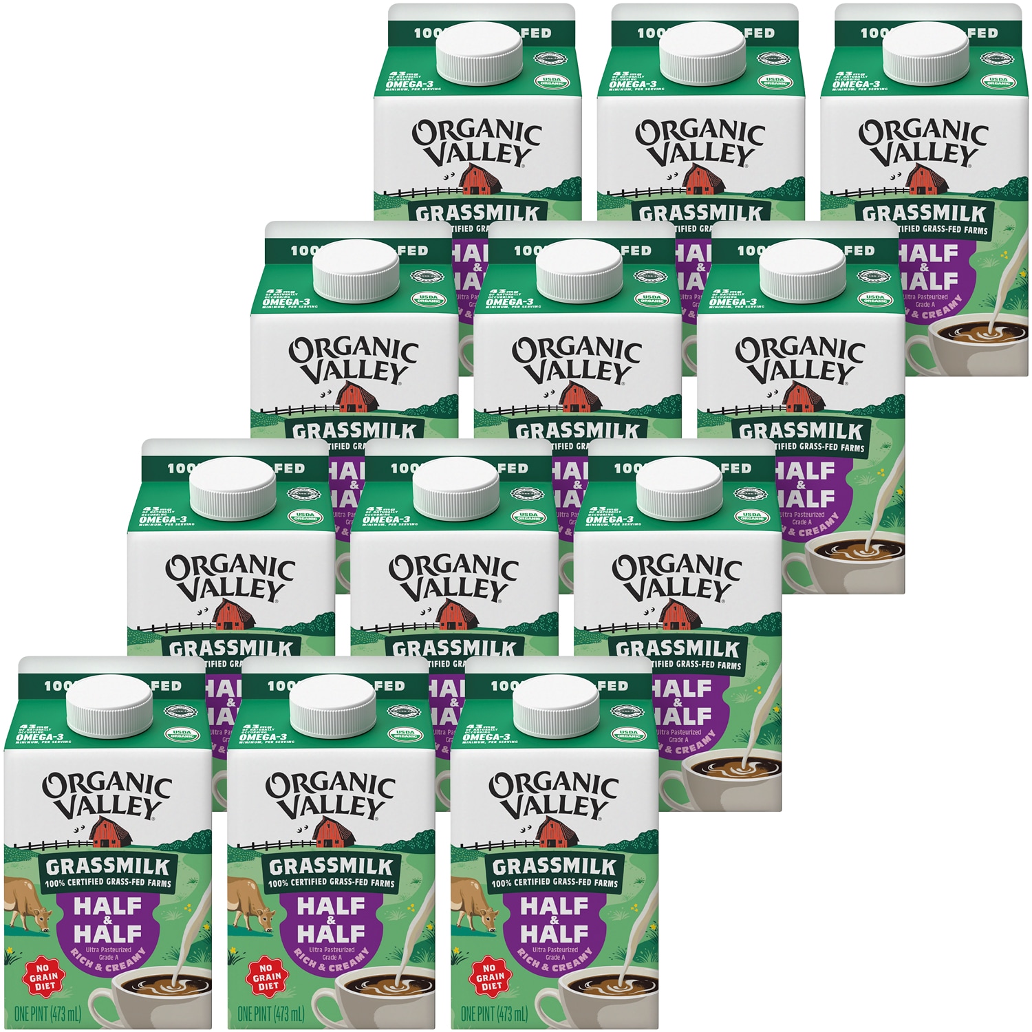 Organic Valley Organic Grassmilk Half & Half