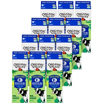 Organic Valley 2% Reduced Fat Milk, Cartons