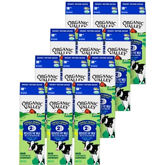 Organic Valley 2% Reduced Fat Milk, Cartons