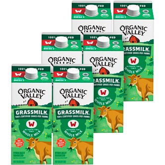 Organic Valley Grassmilk Whole Milk, Ultra-Pasteurized, Cartons
