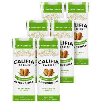 Califia Farms Almondmilk, Unsweetened, Cartons