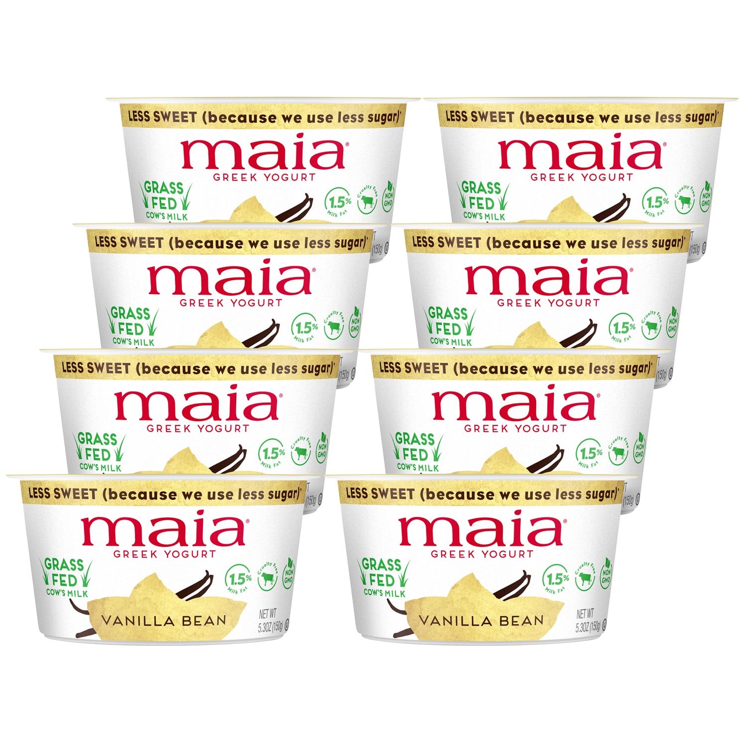 Maia Grass-Fed Greek Yogurt, Vanilla Bean