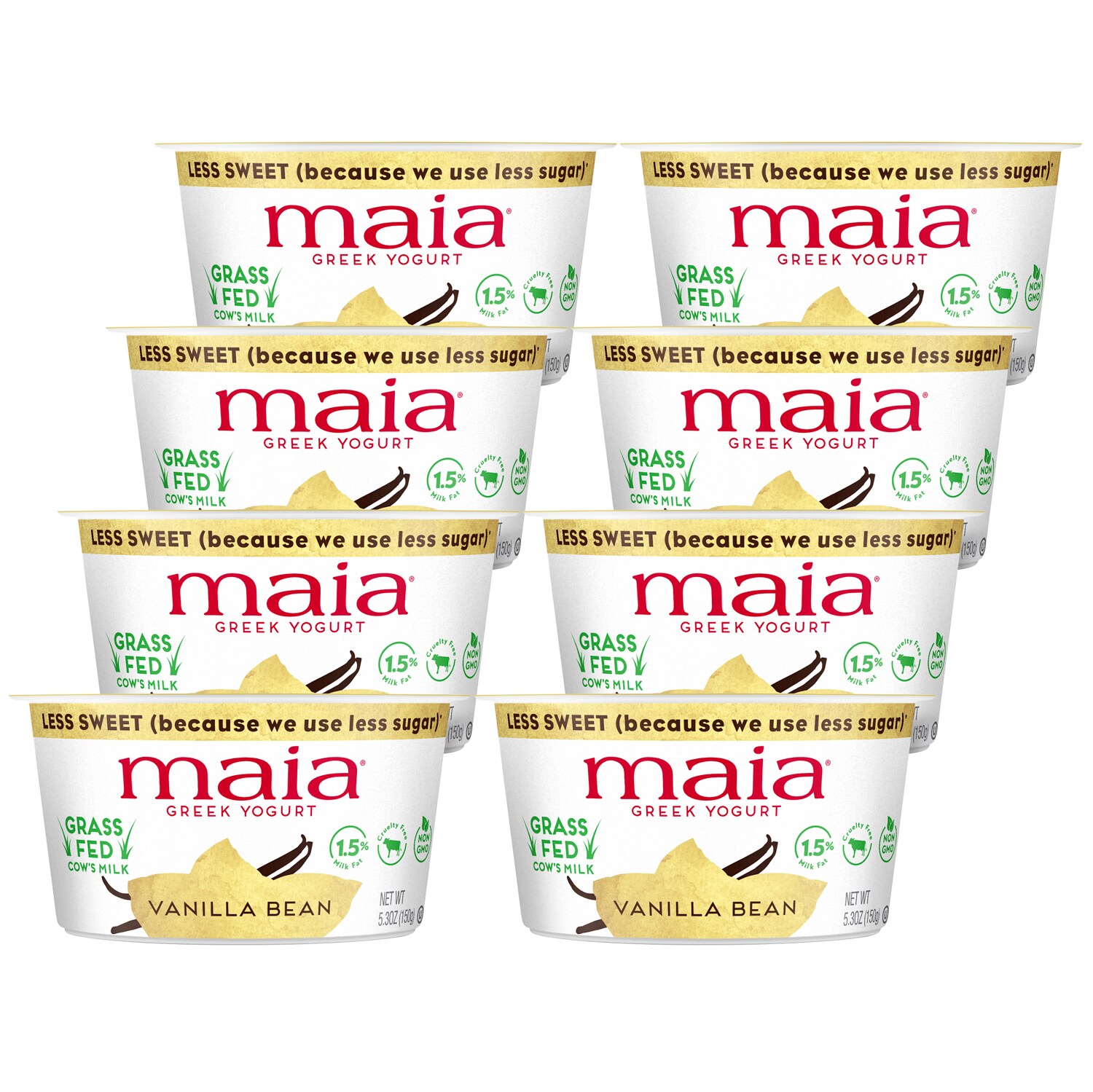 Maia Grass-Fed Greek Yogurt, Vanilla Bean
