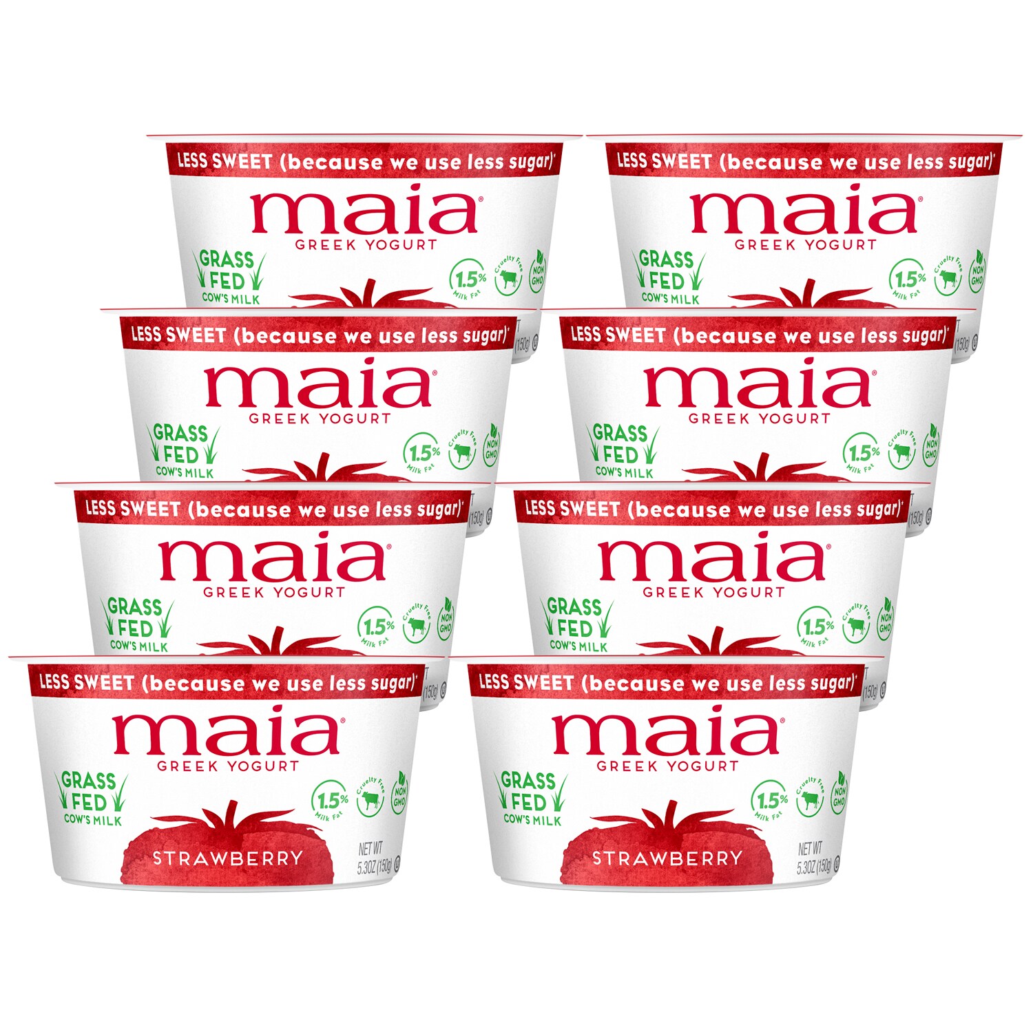 Maia Grass-Fed Greek Yogurt, Strawberry