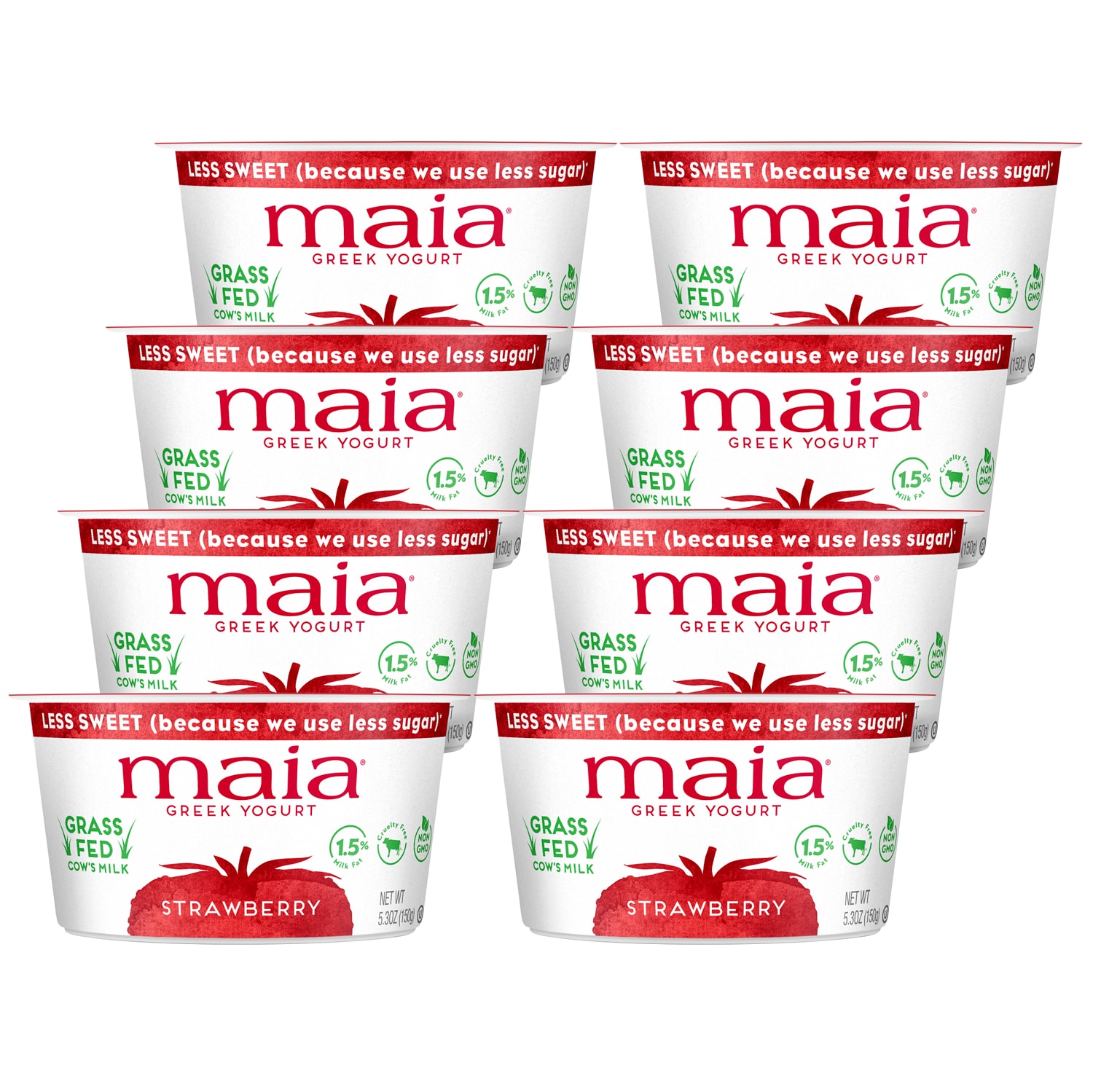 Maia Grass-Fed Greek Yogurt, Strawberry