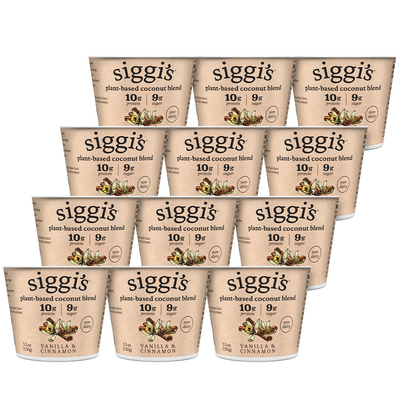 Siggi's Plant-Based Coconut Blend Yogurt, Vanilla & Cinnamon