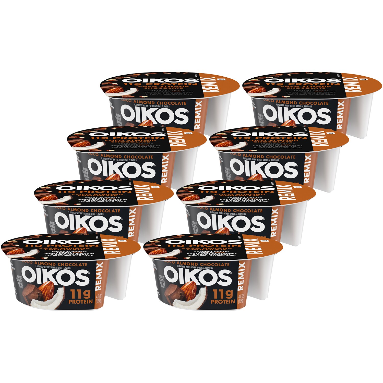 Oikos Remix Nonfat Greek Yogurt, Coco Almond Chocolate