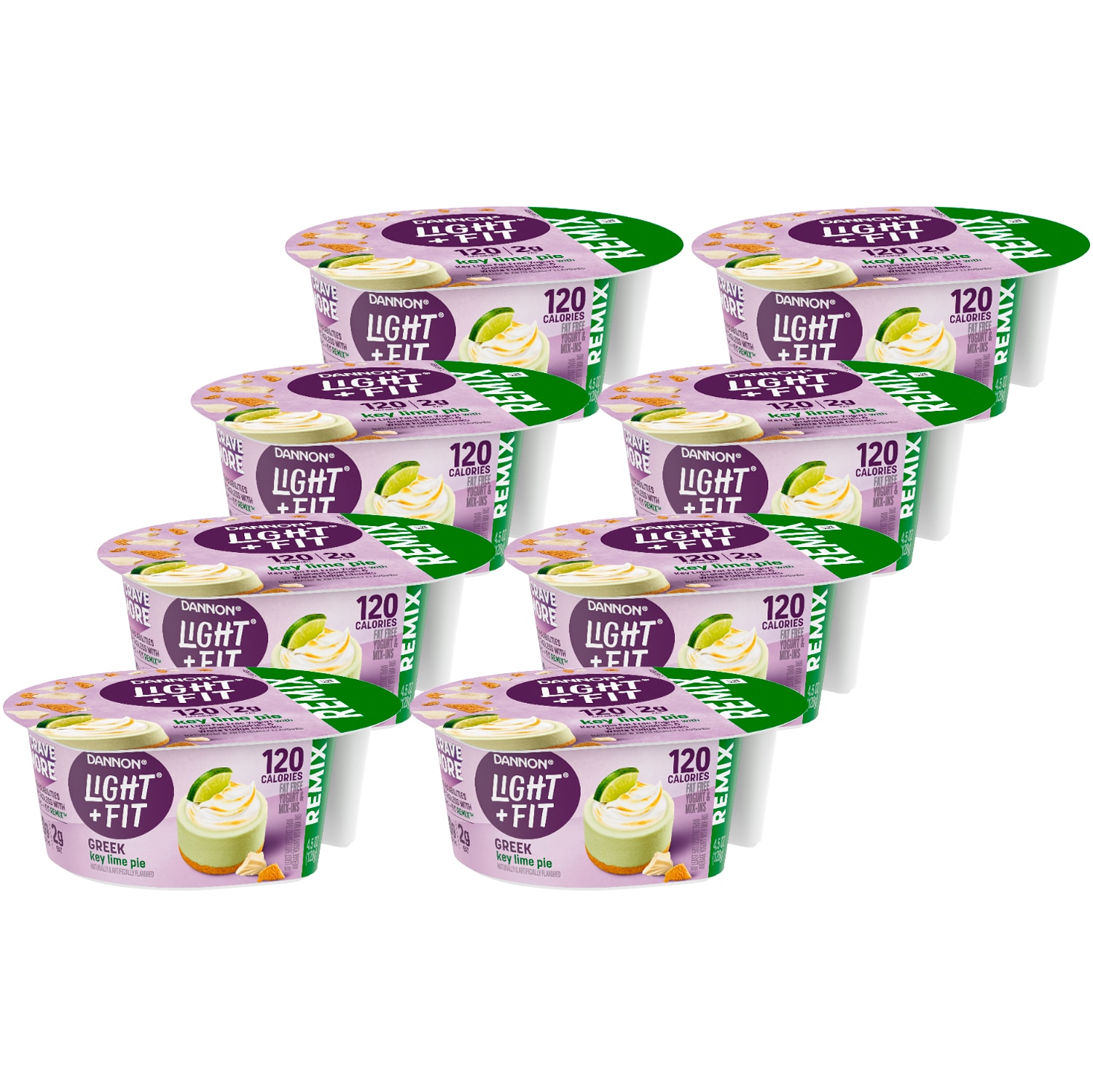 Dannon Light & Fit Nonfat Greek Yogurt Remix, Key Lime Pie