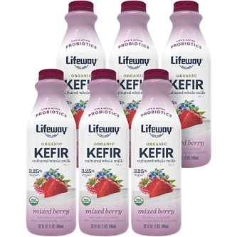 Lifeway Organic Whole Milk Kefir, Mixed Berry