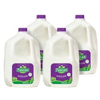 Tuscan Dairy Farms Fat Free Milk, Plastic Bottle
