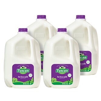 Tuscan Dairy Farms Fat Free Milk, Plastic Bottle