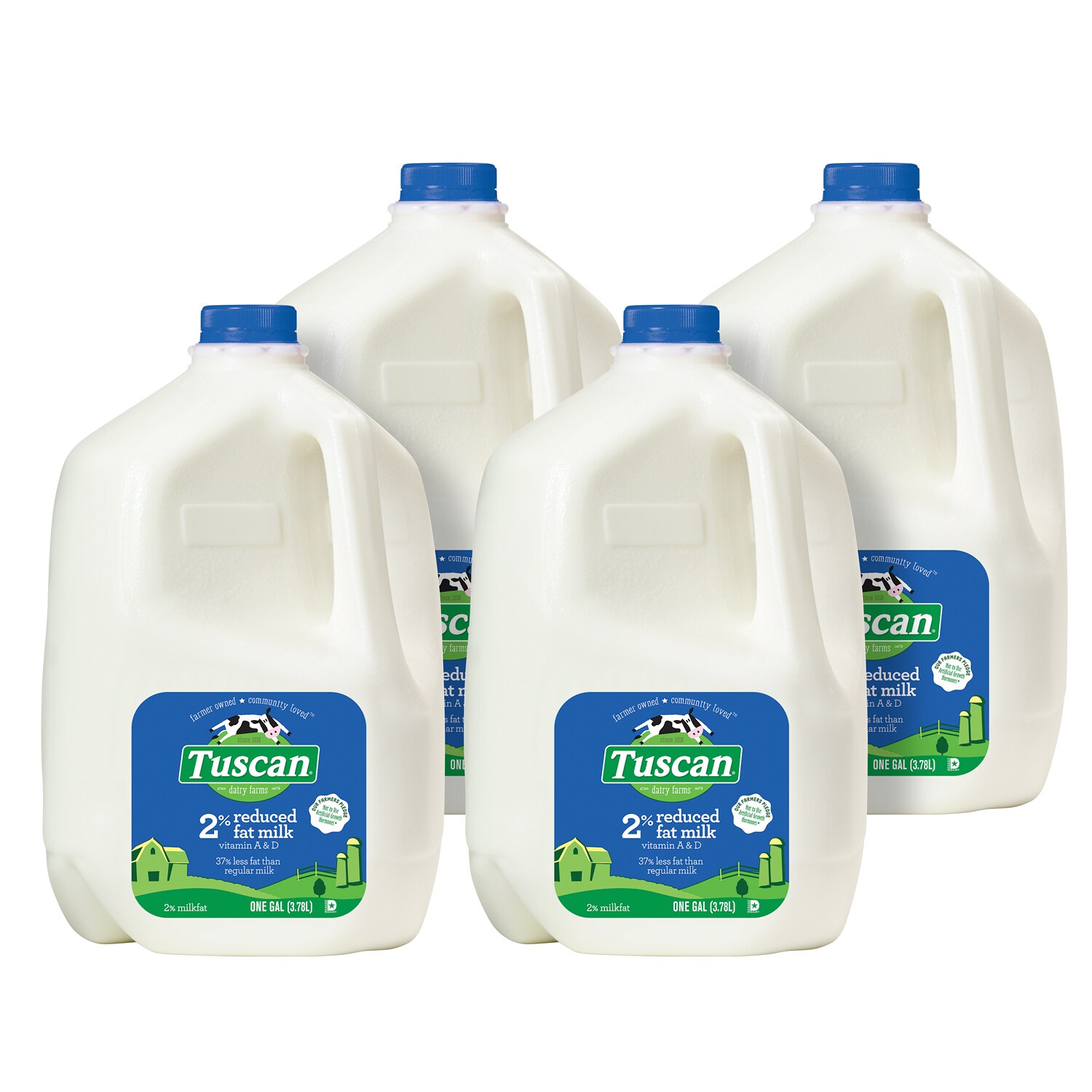 Tuscan Dairy Farms 2% Milk, Plastic Bottle