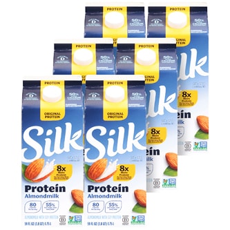 Silk Protein Almondmilk, Original, Case