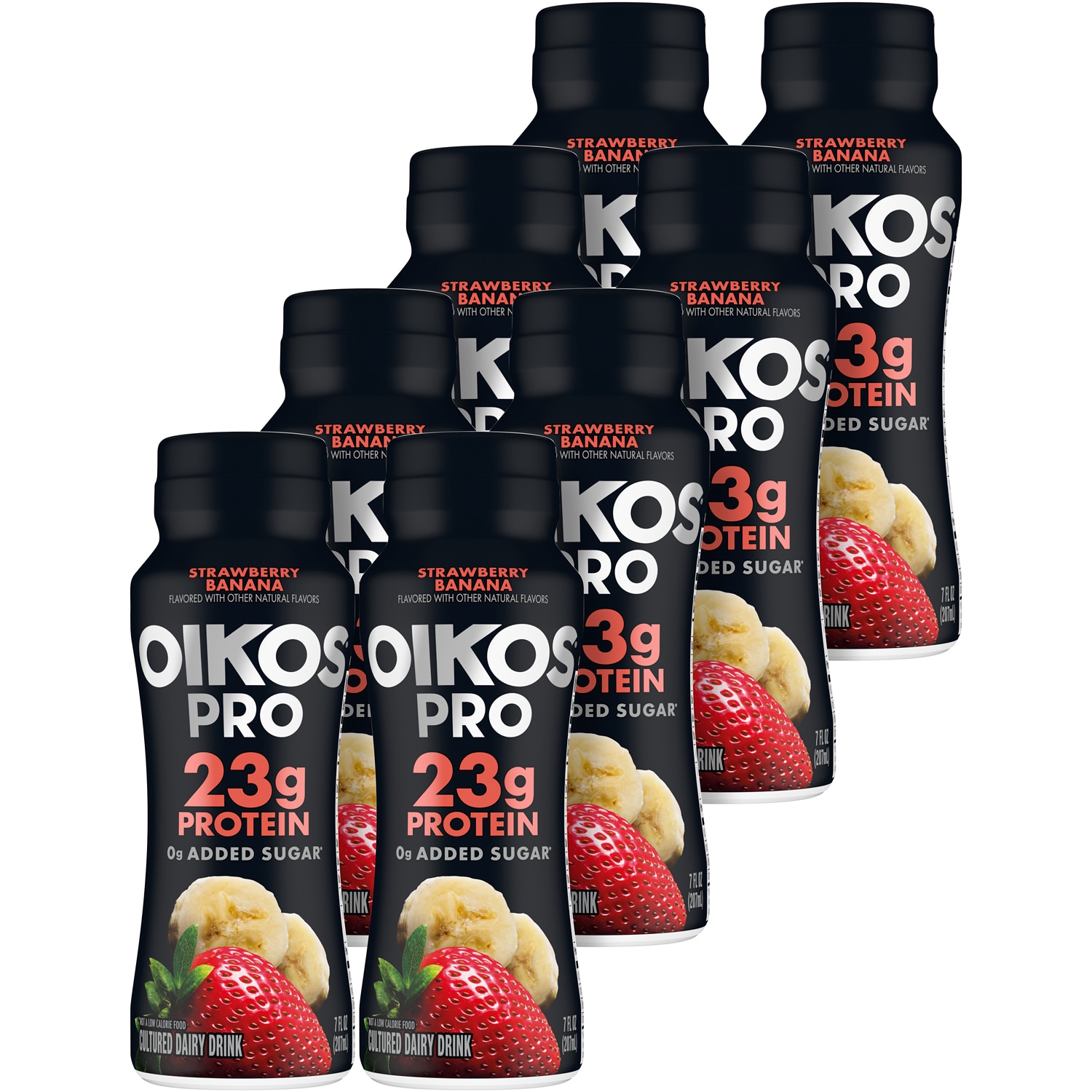 Oikos Pro Greek Yogurt, Strawberry Banana, Case