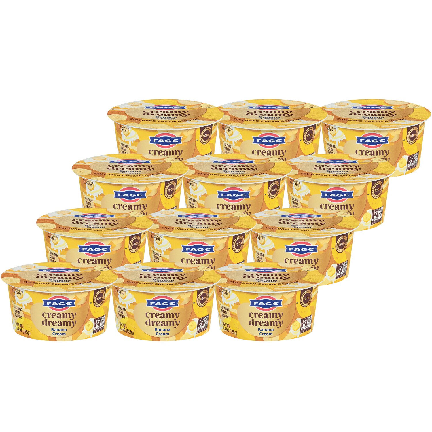 Fage Creamy Dreamy, Banana Cream, Case