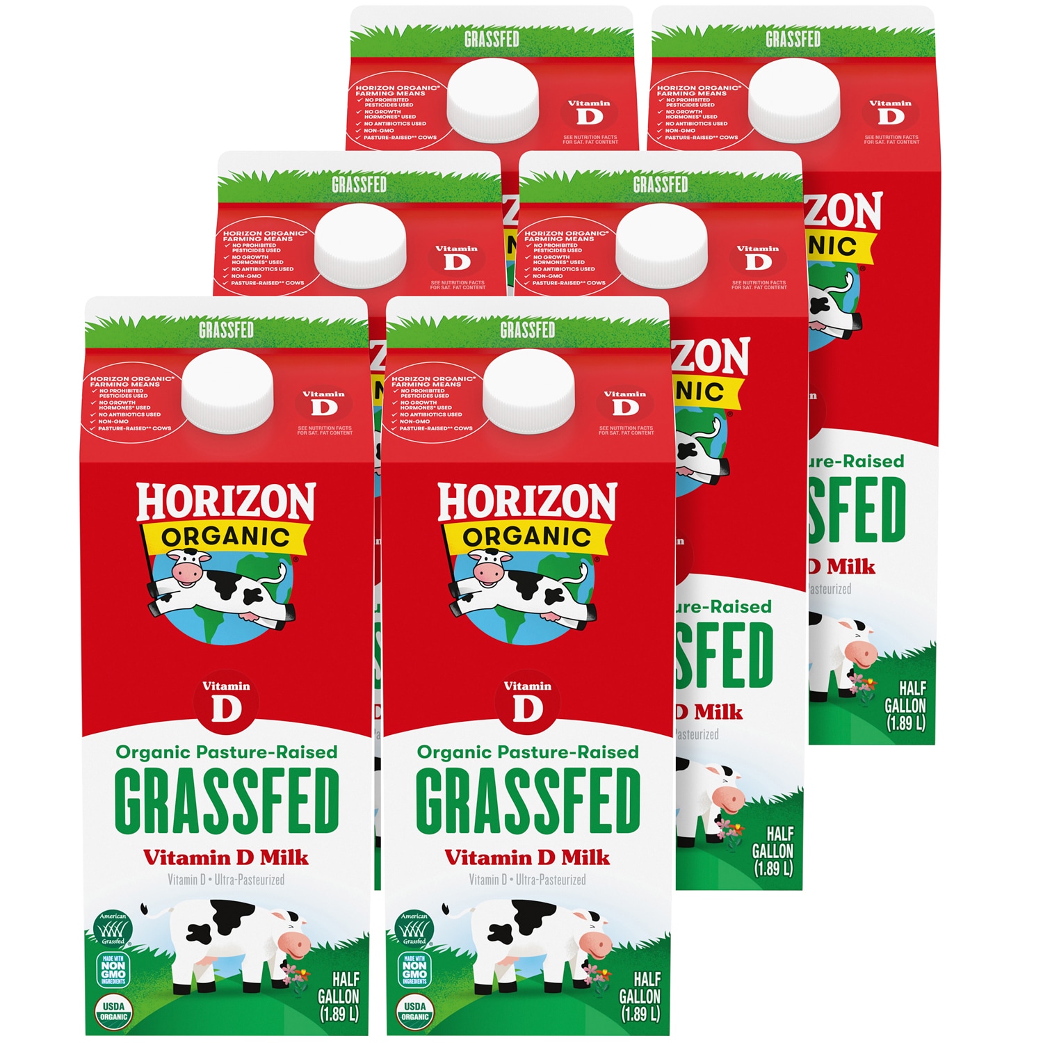 Horizon Organic Grassfed Milk, Pasture-Raised, Carton
