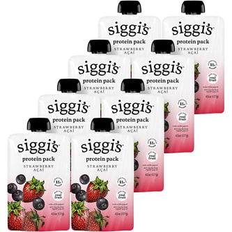 Siggi's Reduced Fat Protein-Pack Yogurt Pouch, Strawberry Acai