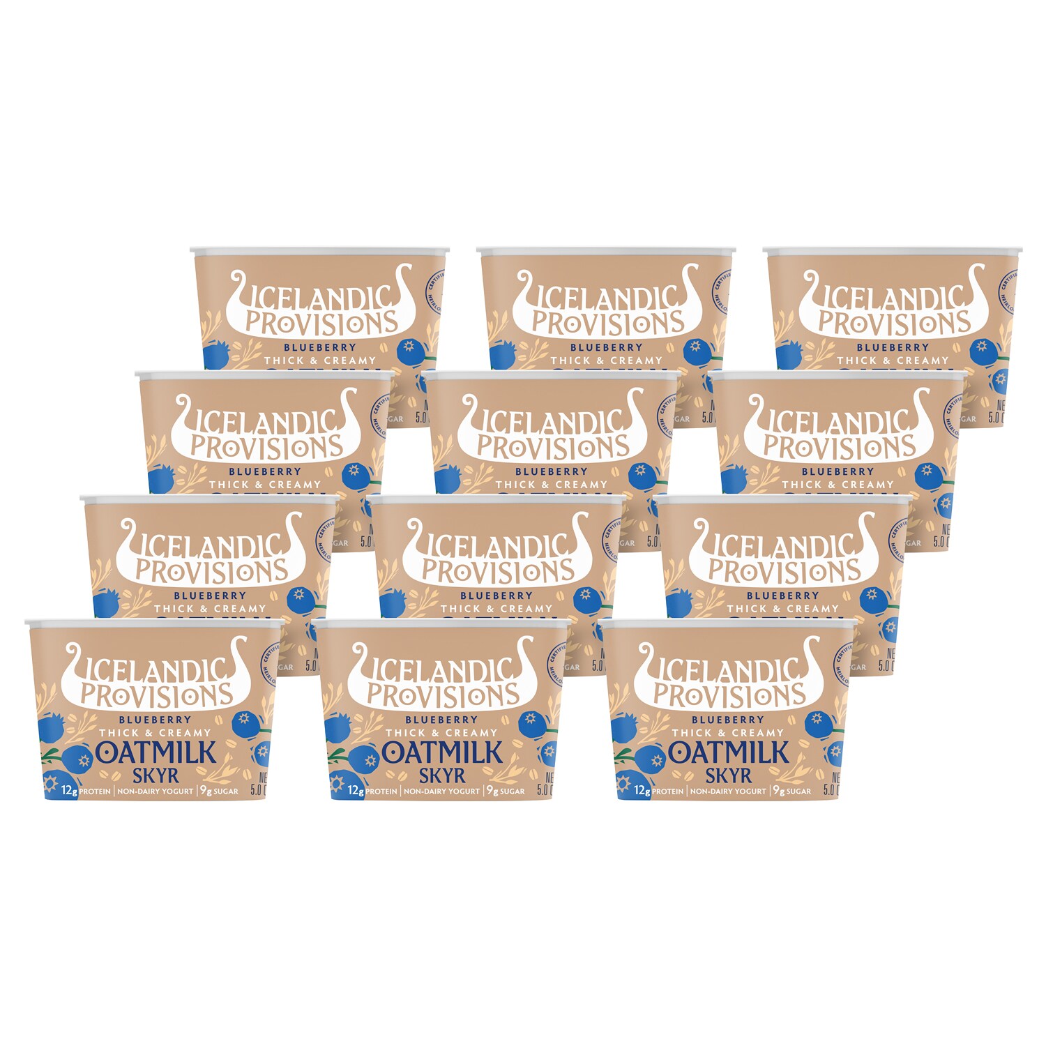 Icelandic Provisions Skyr, Oatmilk Blueberry