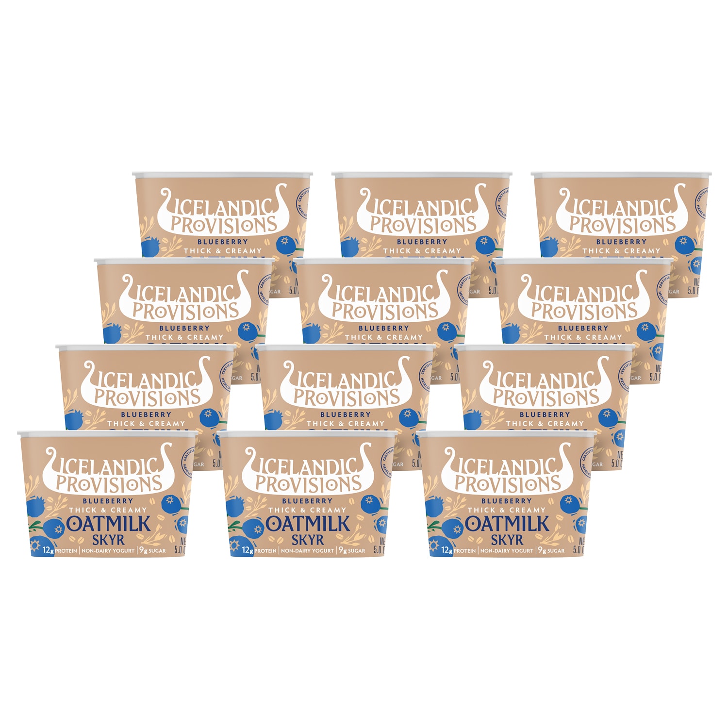 Icelandic Provisions Skyr, Oatmilk Blueberry