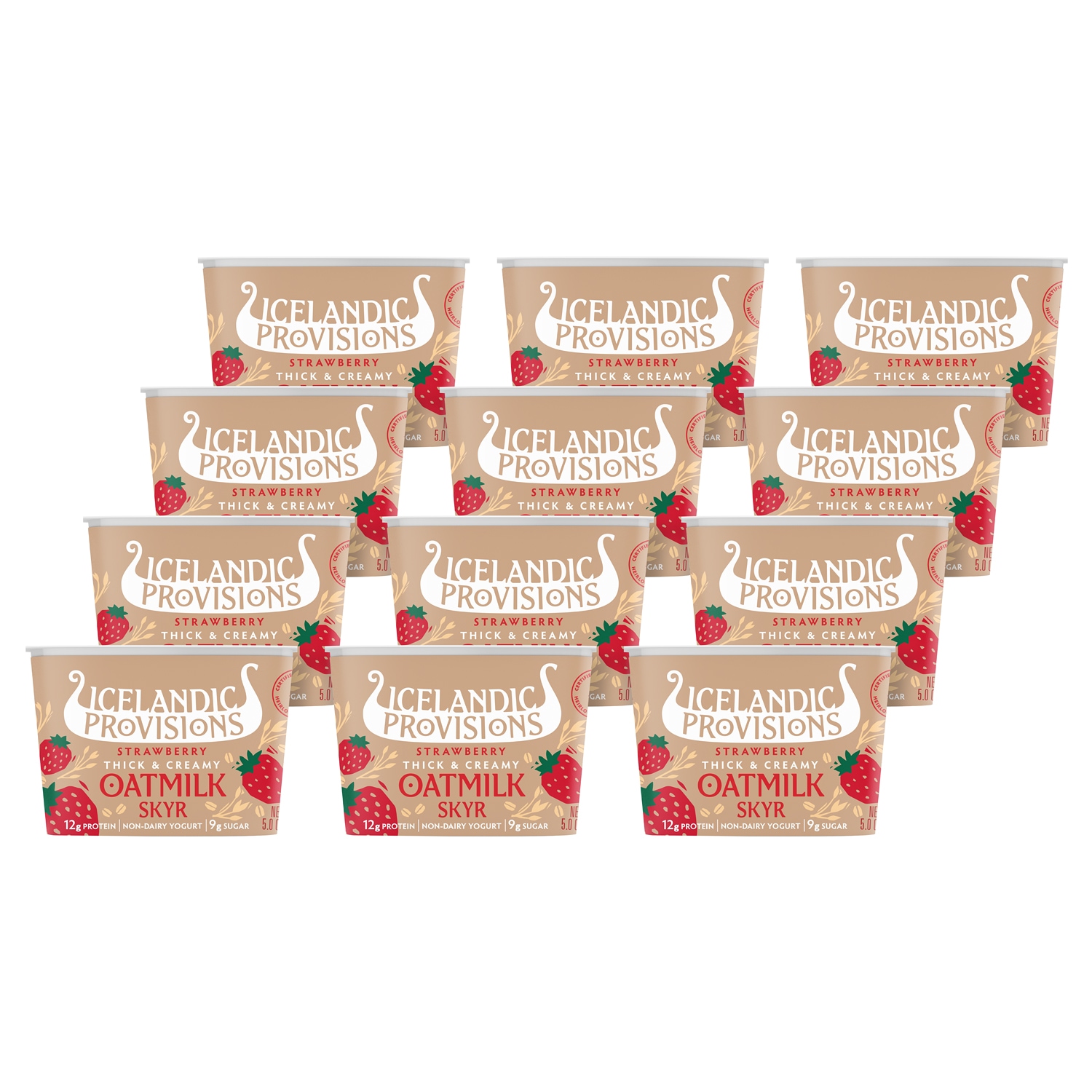 Icelandic Provisions Skyr, Oatmilk Strawberry