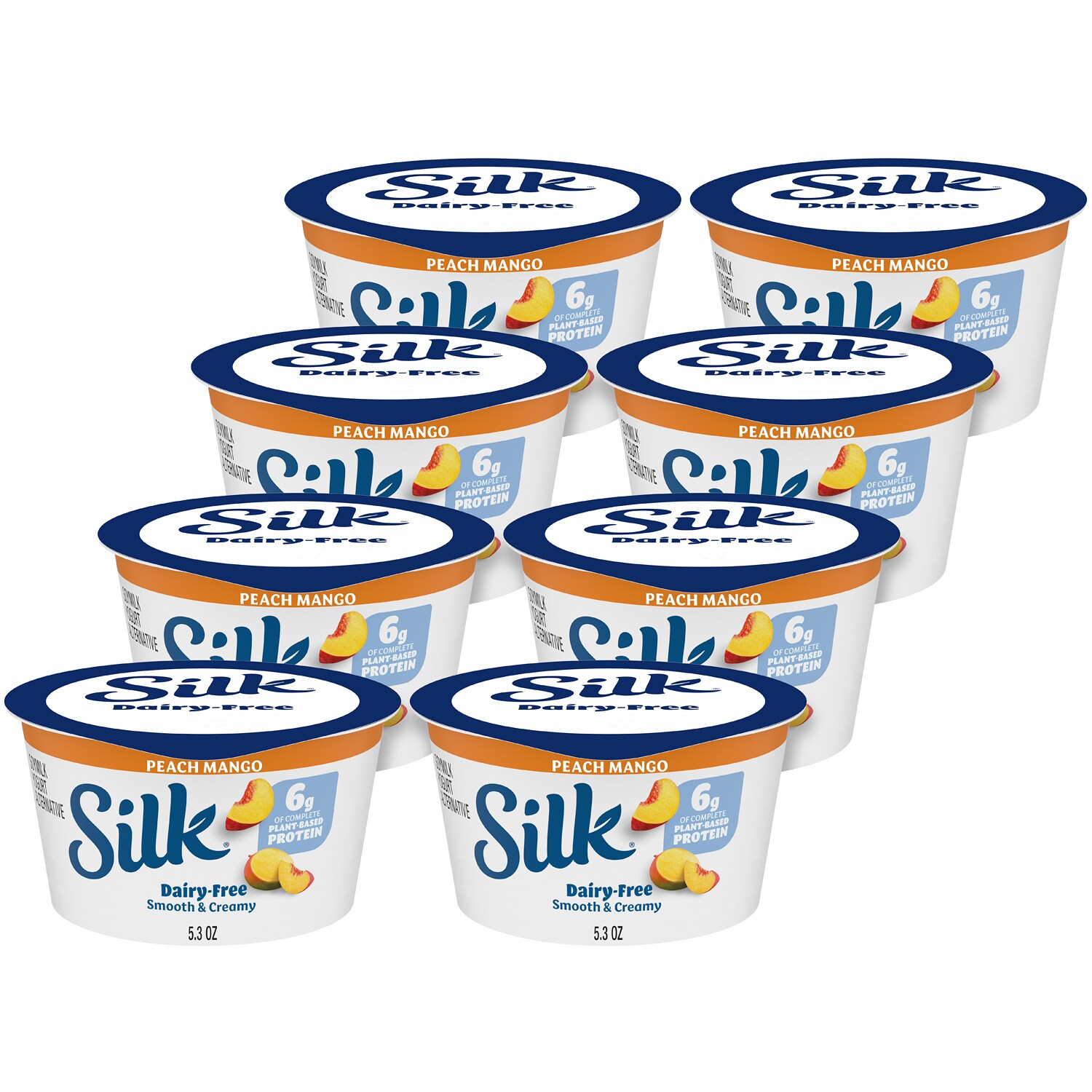 Silk Soymilk Yogurt Alternative, Peach Mango