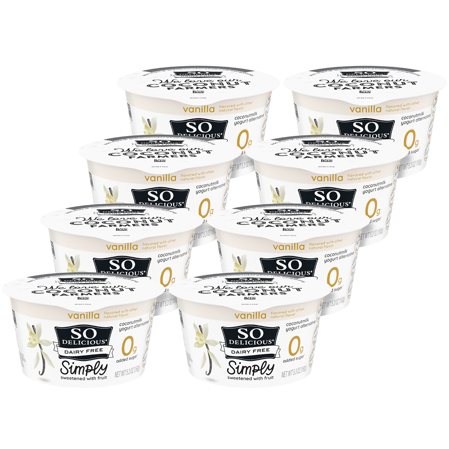 So Delicious Dairy Free Coconutmilk Yogurt Alternative with Fruit, Vanilla