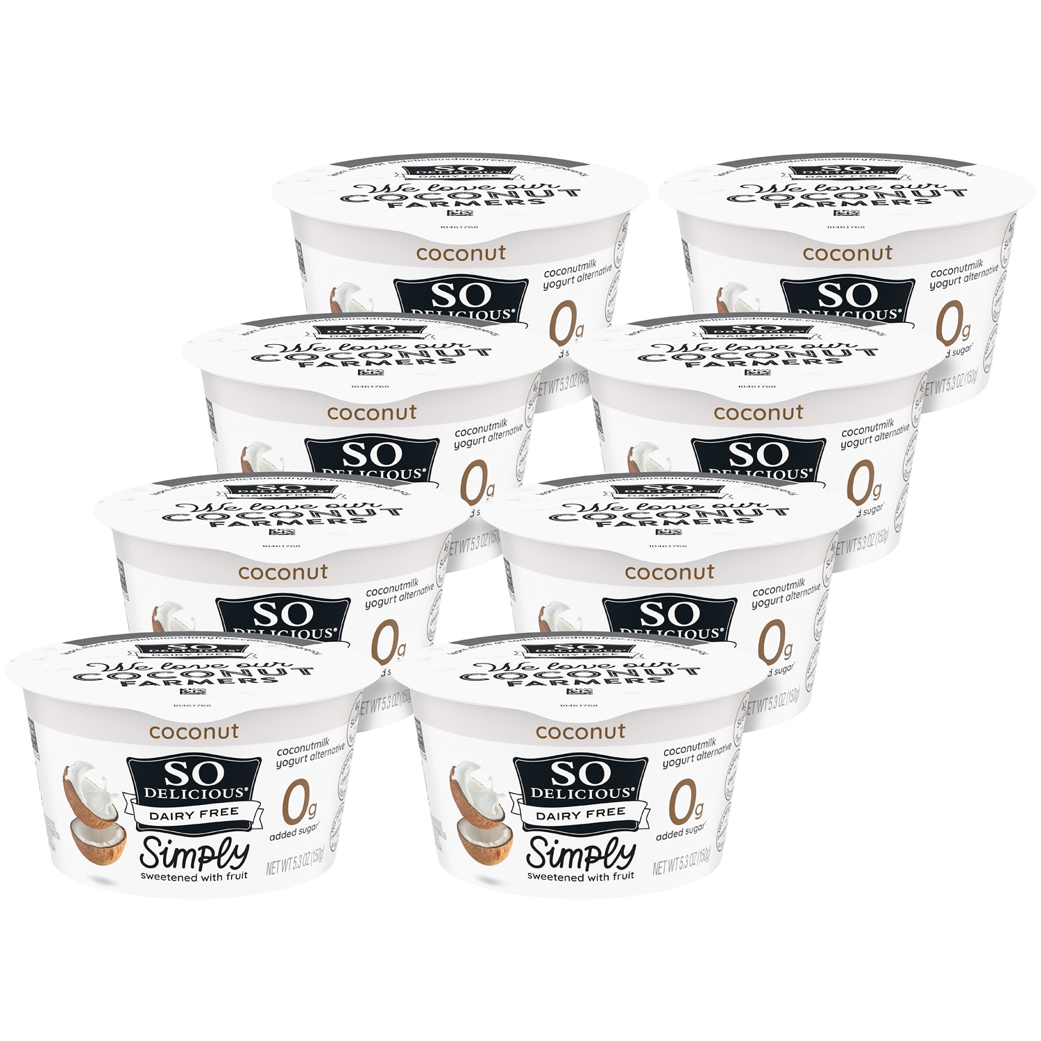 So Delicious Dairy Free Coconutmilk Yogurt Alternative with Fruit, Coconut