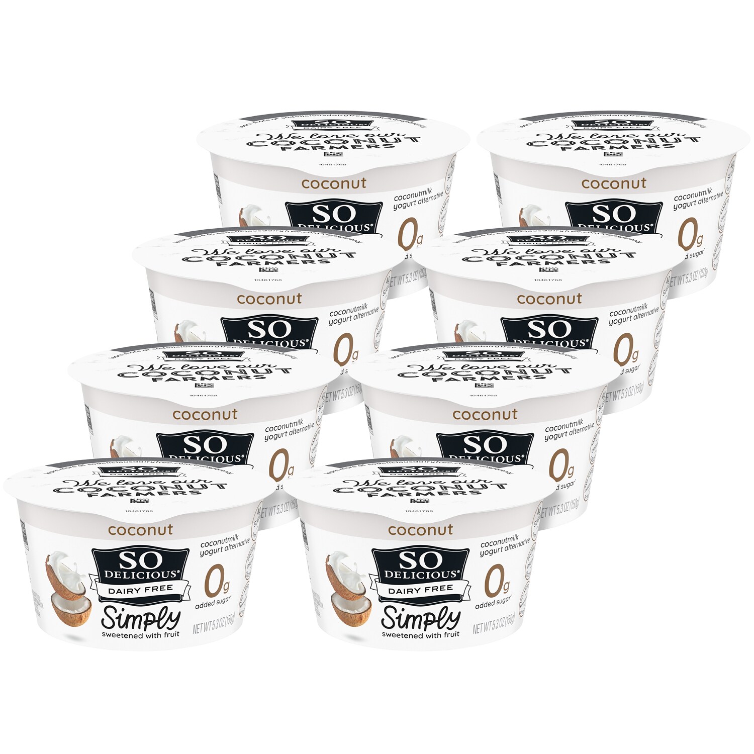 So Delicious Dairy Free Coconutmilk Yogurt Alternative with Fruit, Coconut