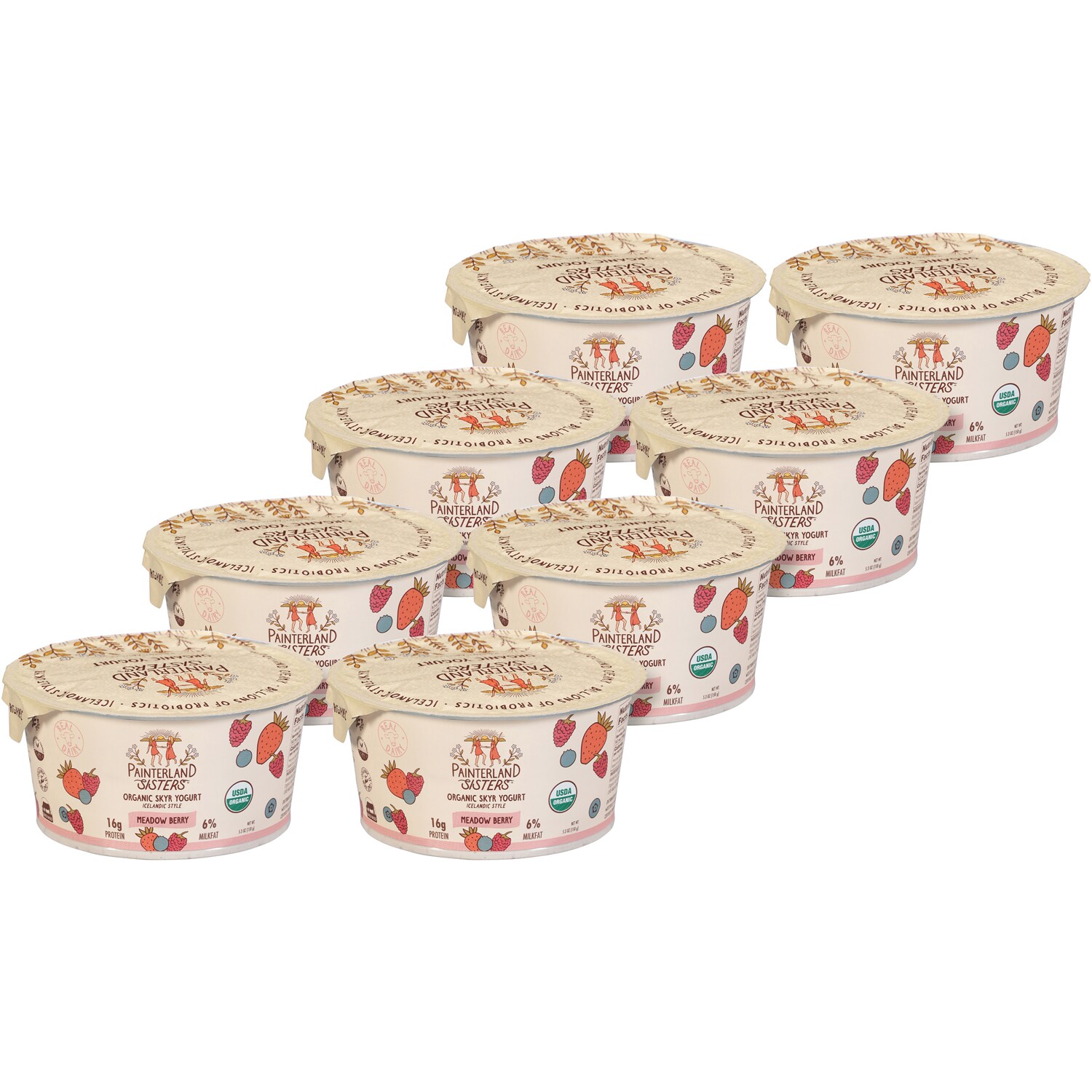 Painterland Sisters Skyr Yogurt Icelandic Style, Meadow Berry