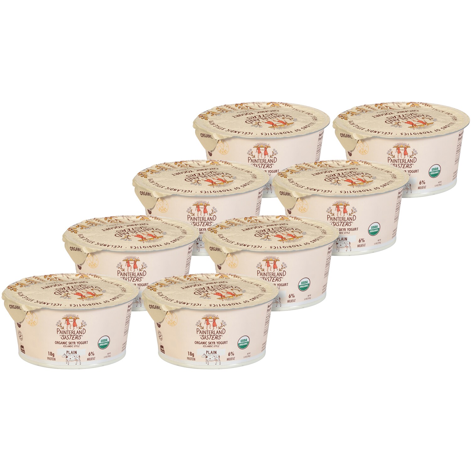 Painterland Sisters Skyr Yogurt Icelandic Style, Plain