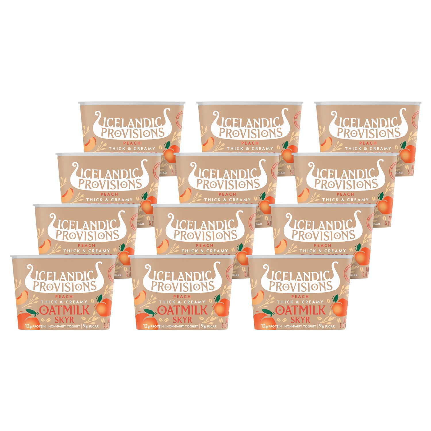 Icelandic Provisions Skyr, Oatmilk Peach