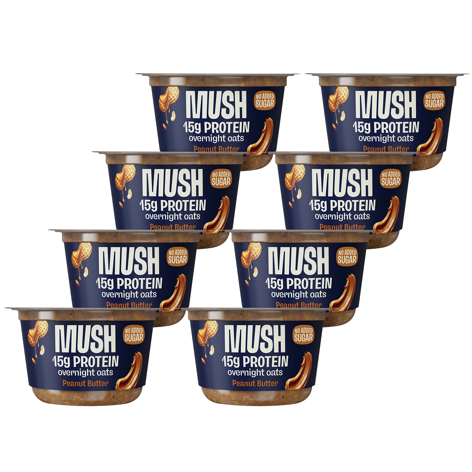 Mush Ready-to-Eat Oats, Peanut Butter