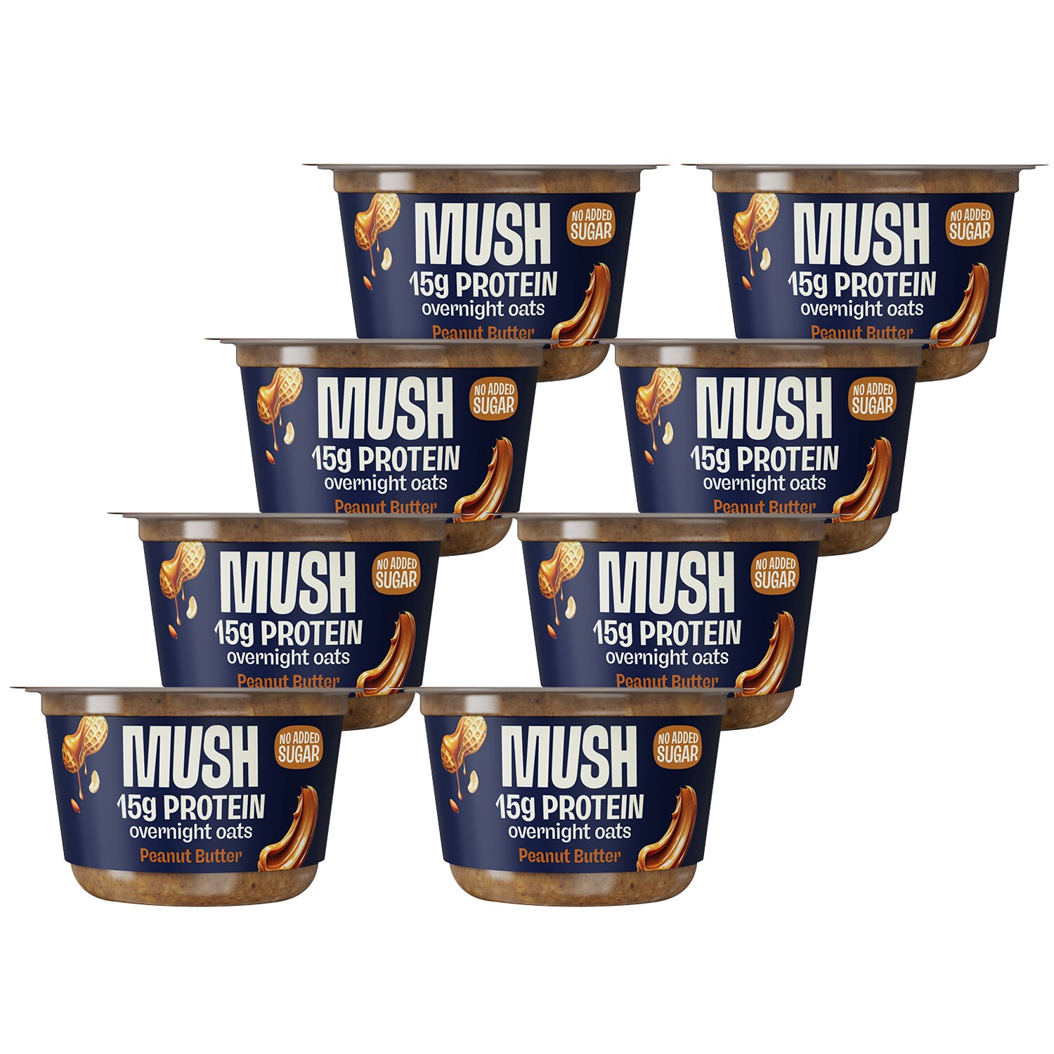 Mush Ready-to-Eat Oats, Peanut Butter