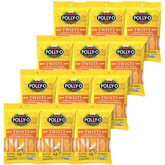 Polly-O Cheese Twists, Mozzarella & Cheddar 