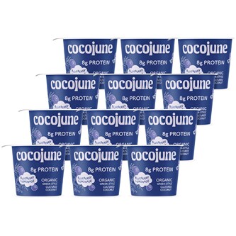 Cocojune Organic Cultured Coconut Yogurt, Blueberry Lemonade
