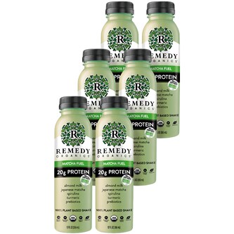 Remedy Organics 100% Plant Based Shake, Matcha Fuel, Case