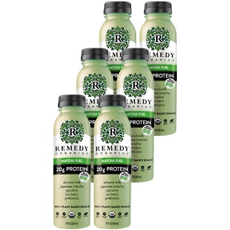 Remedy Organics 100% Plant Based Shake, Matcha Fuel, Case