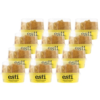 Esti Lemon Hummus & Pita Chips, Case