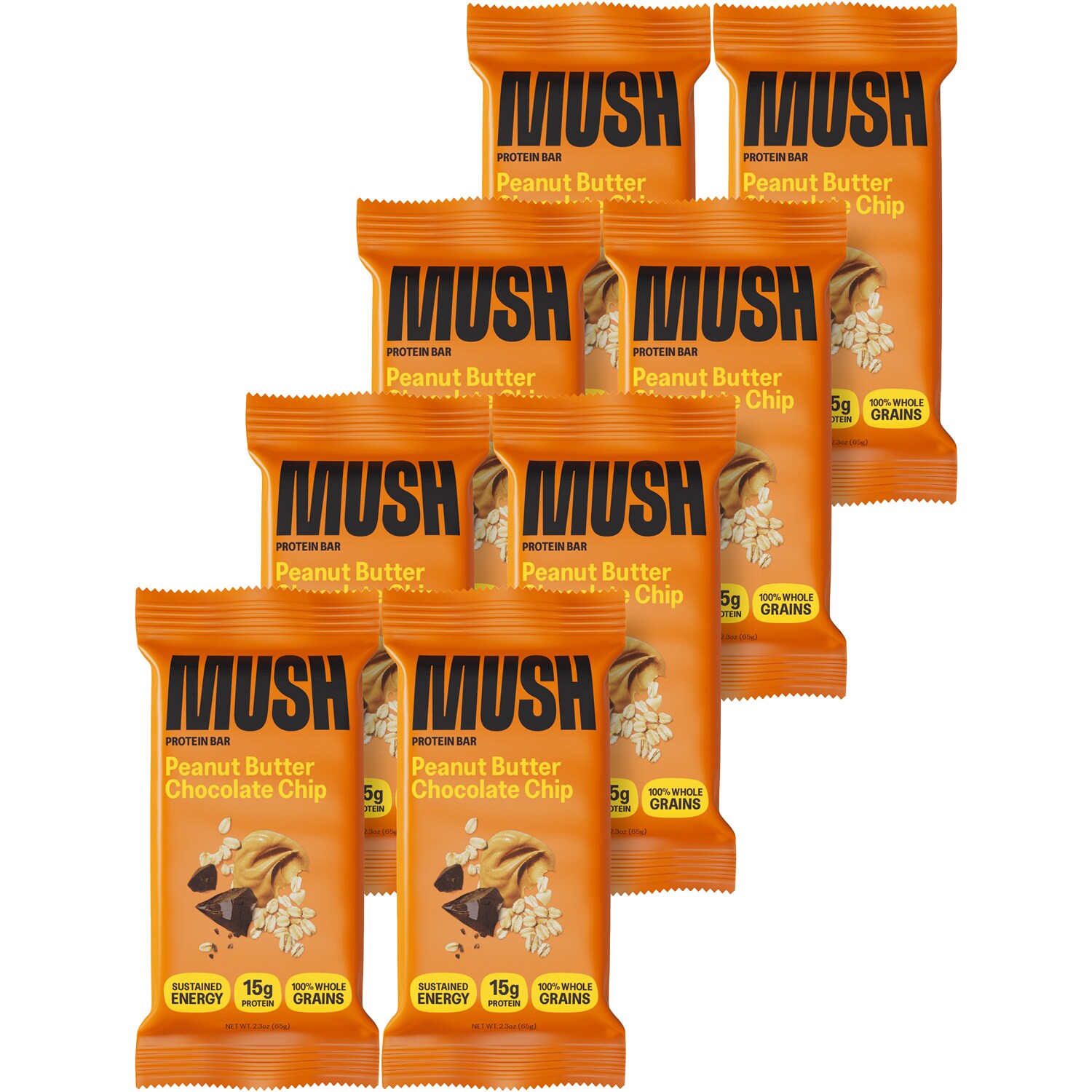 Mush Protein Bar, Peanut Butter Chocolate Chip, Case