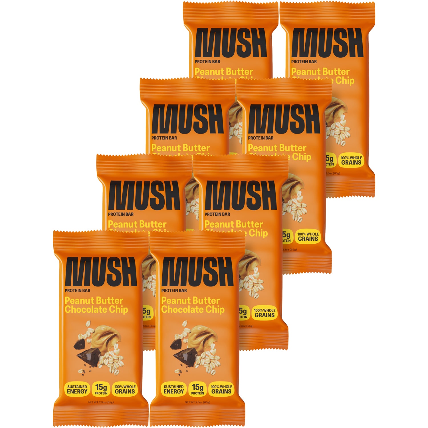 Mush Protein Bar, Peanut Butter Chocolate Chip, Case