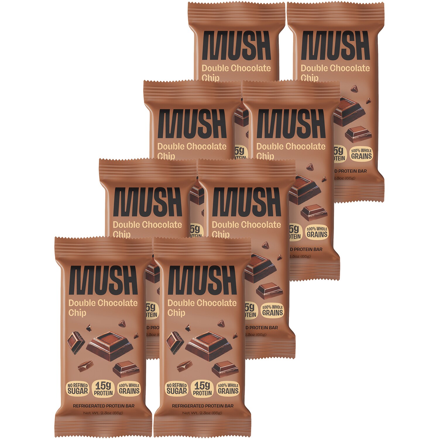 Mush Protein Bar, Double Chocolate, Case