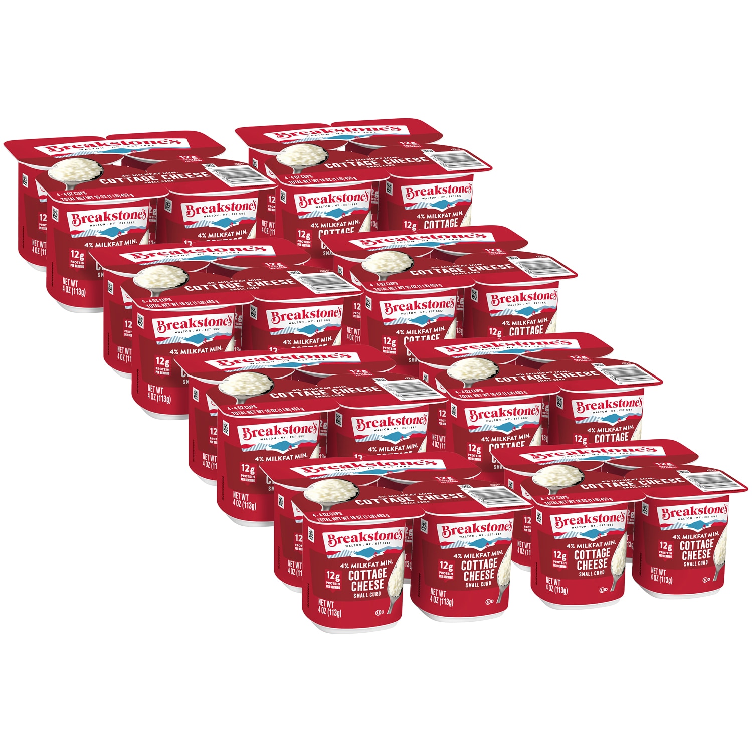 Breakstone's 4% Small Curd Cottage Cheese, Case