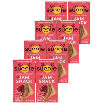 Sunnie Jam Snack, Sunflower Butter, Case