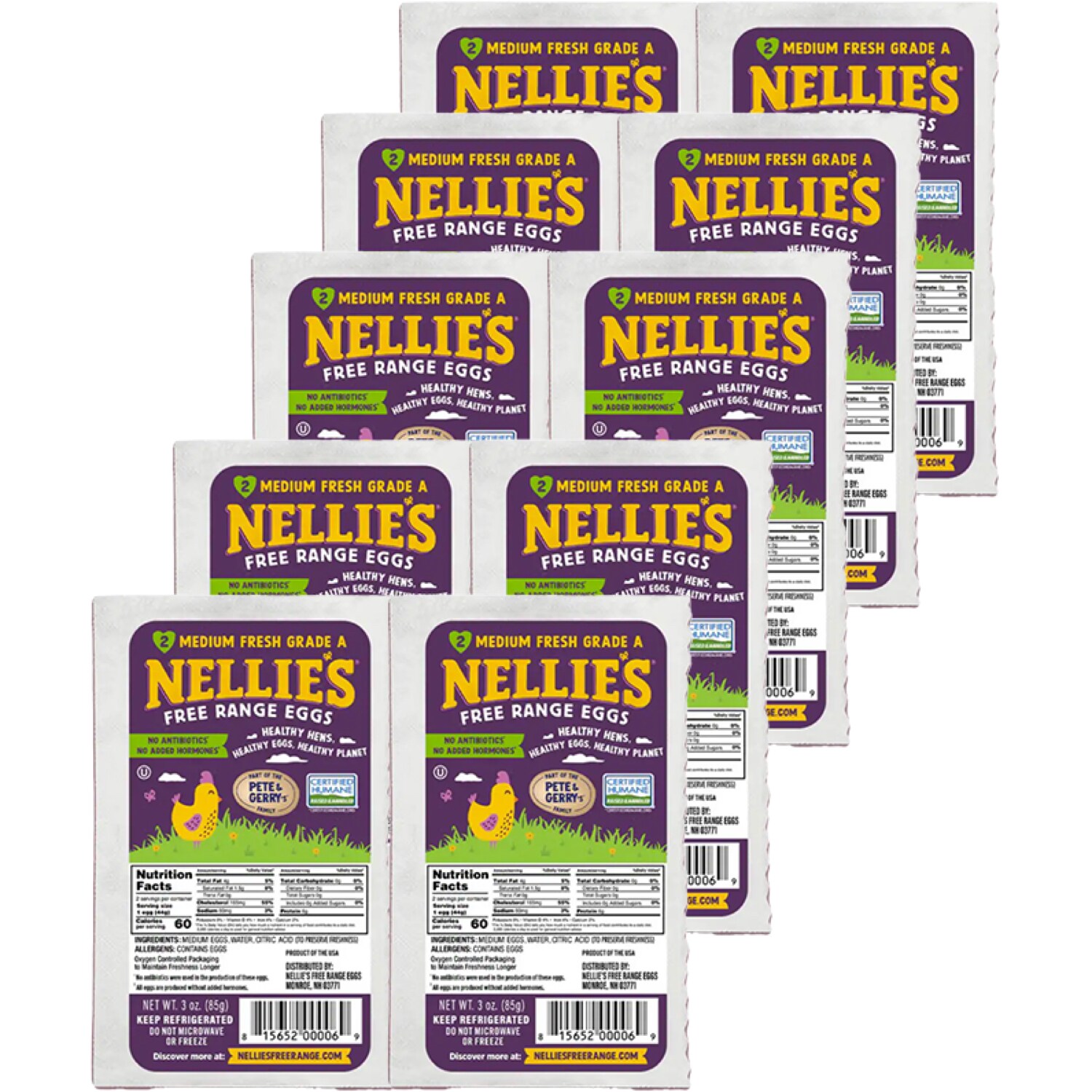 Nellie's Free-Range Hard-Boiled Eggs, Case