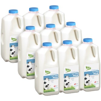 Just FreshDirect Fat Free Milk, Cartons